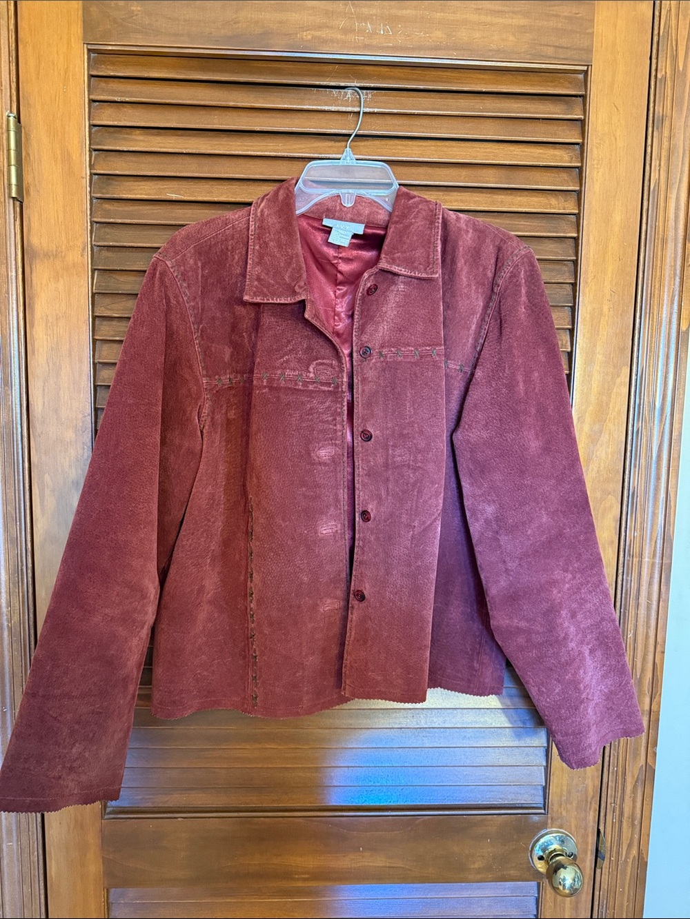 Women's Suede Button-Front Jacket